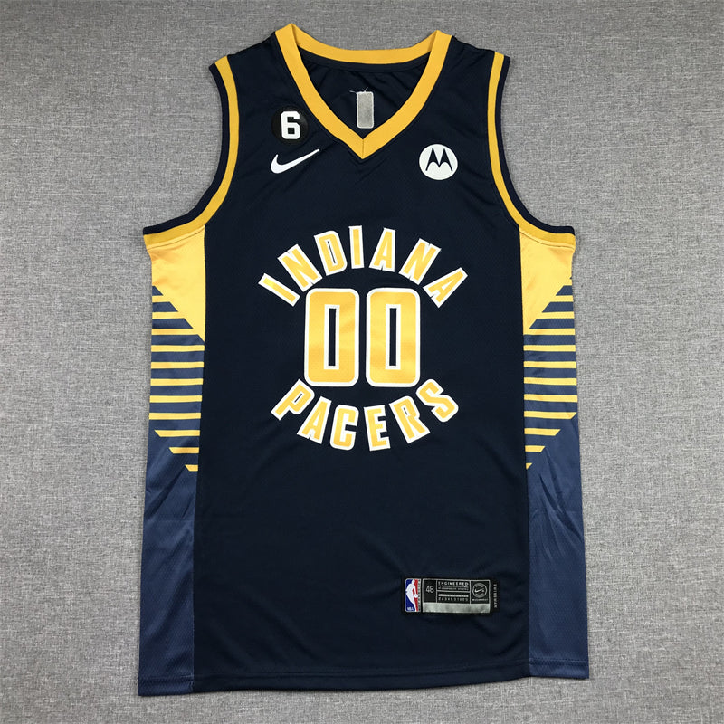 Men's Indiana Pacers Bennedict Mathurin Navy Fast Break Replica Jersey - Icon Edition