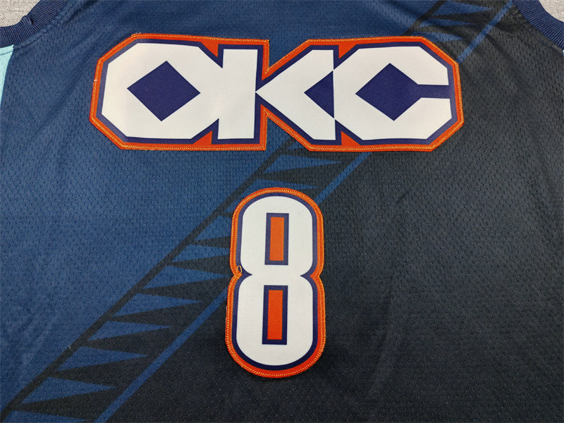 Men's Oklahoma City Thunder Jalen Williams Navy 2025/26 Swingman Jersey - City Edition