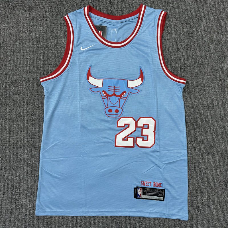 Men's Chicago Bulls Michael Jordan Blue Swingman Jersey