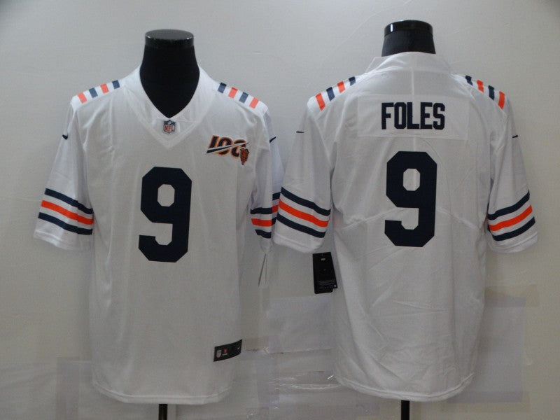 Men's Chicago Bears Nick Foles White Alternate Game Jersey