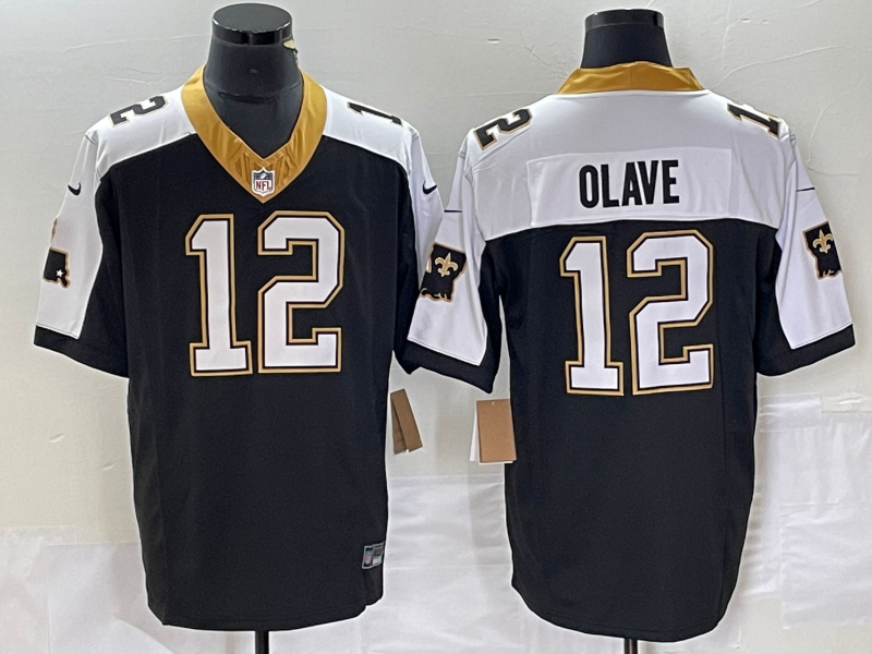 Men's New Orleans Saints Chris Olave Black Vapor F.U.S.E. Limited Jersey