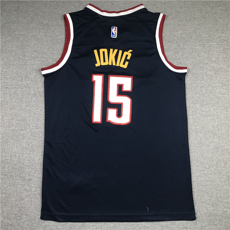 Men's Denver Nuggets Nikola Jokic NBA Navy 2020/21 Swingman Jersey