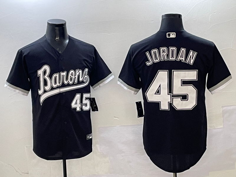 Men's Chicago White Sox Michael Jordan Black Alternate Replica Team Jersey