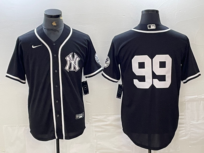 Men's New York Yankees Aaron Judge Black Limited Name Jersey