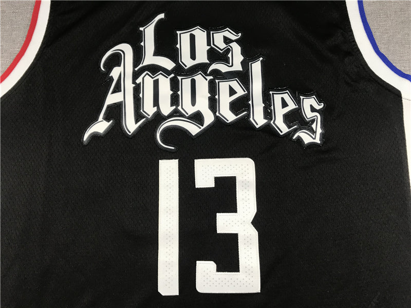 Men's LA Clippers Paul George NBA Dark Blue Classics Jersey - City Edition