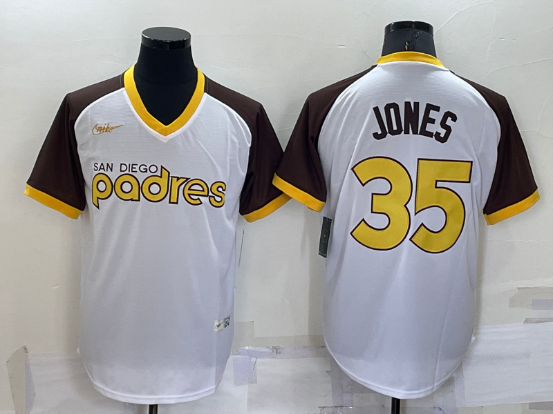 Men's San Diego Padres Randy Jones White Stitched Jersey