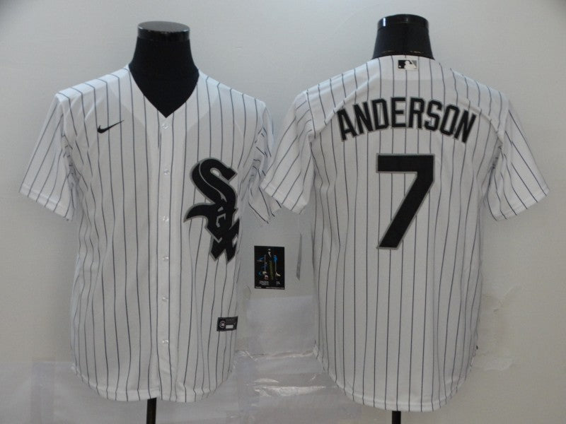 Men's Chicago White Sox Tim Anderson White Replica Baseball Jersey