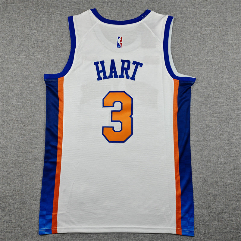 Men's New York Knicks Josh Hart White 2025/26 Swingman Jersey - City Edition