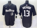 Men's San Diego Padres Manny Machado Black Game Player Jersey