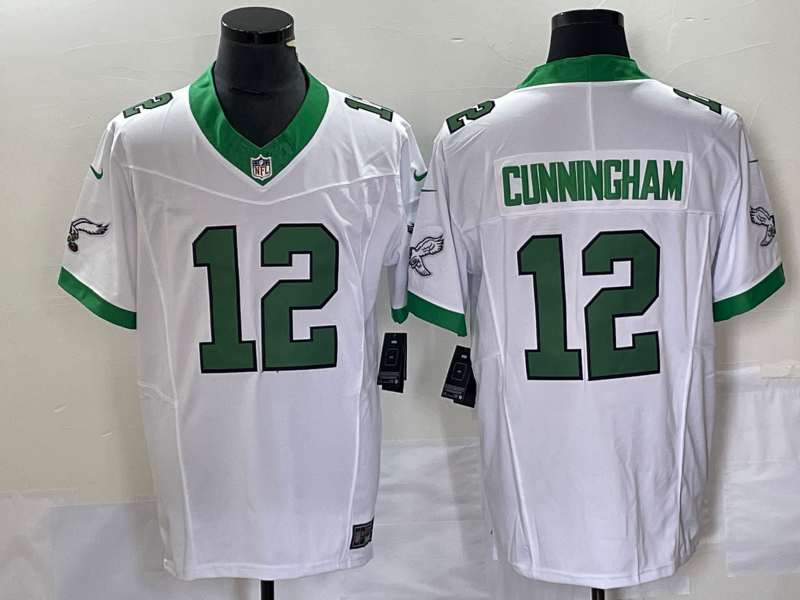 Men's Philadelphia Eagles Randall Cunningham White Game Jersey