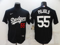 Men's Los Angeles Dodgers Albert Pujols Black Replica Player Jersey