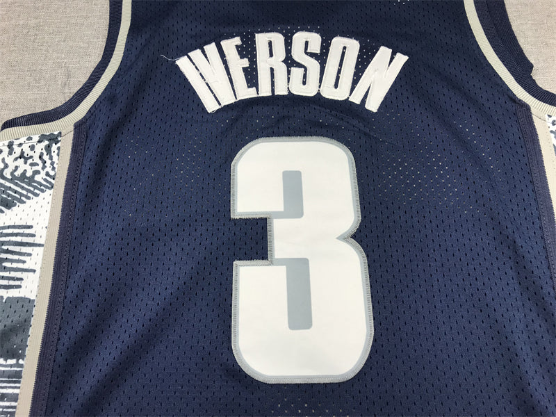Men's Georgetown Hoyas Allen Iverson NCAA Basketball Jersey
