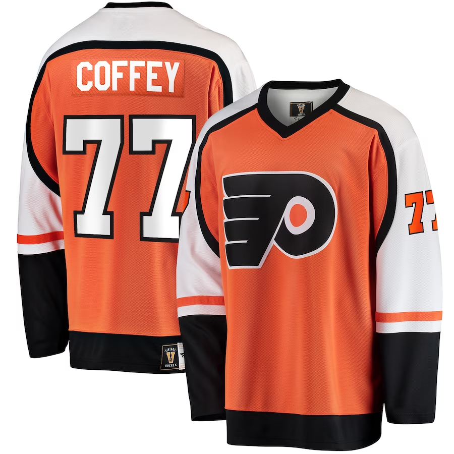Men's Philadelphia Flyers Paul Coffey Orange Player Jersey