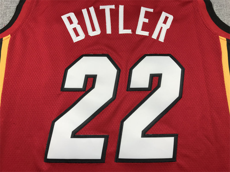 Men's Miami Heat Jimmy Butler NBA Red Swingman Jersey