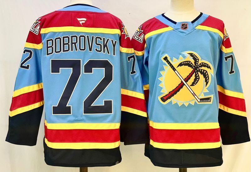 Men's Florida Panthers Sergei Bobrovsky Fanatics Blue Player Jersey