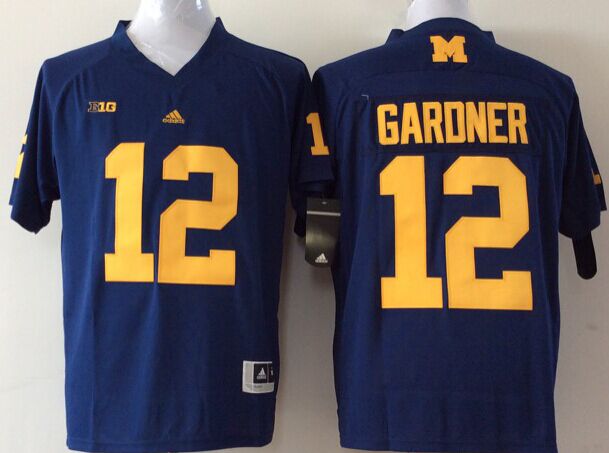 Men's Michigan Wolverines Devin Gardner Navy Alumni Player Game Jersey
