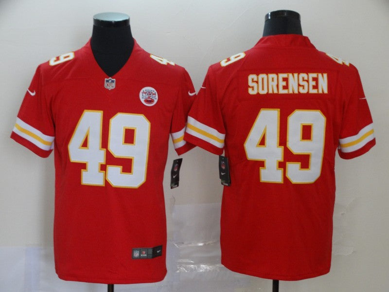 Men's Kansas City Chiefs Daniel Sorensen Red Game Jersey