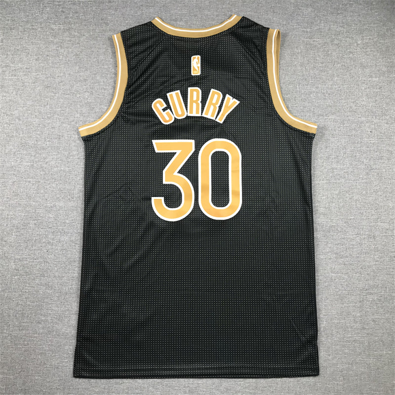 Men's Golden State Warriors Stephen Curry Black Select Series Swingman Jersey