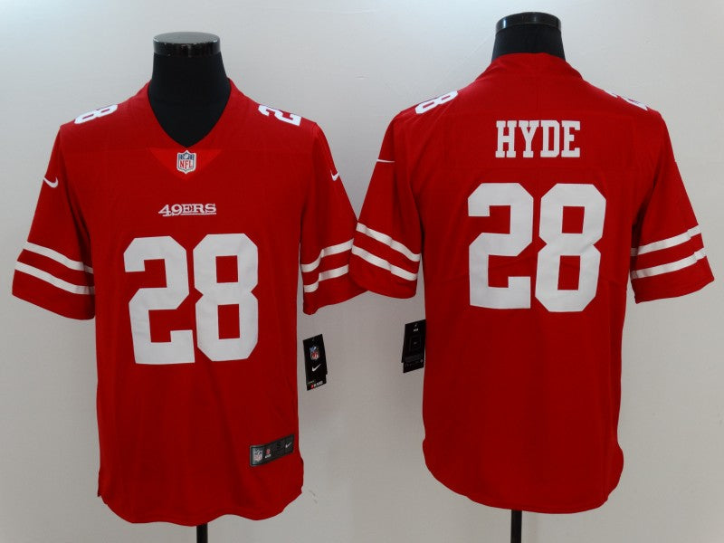 Men's San Francisco 49ers Carlos Hyde Red Game Jersey