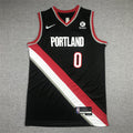Men's Portland Trail Blazers Damian Lillard Black Swingman Jersey