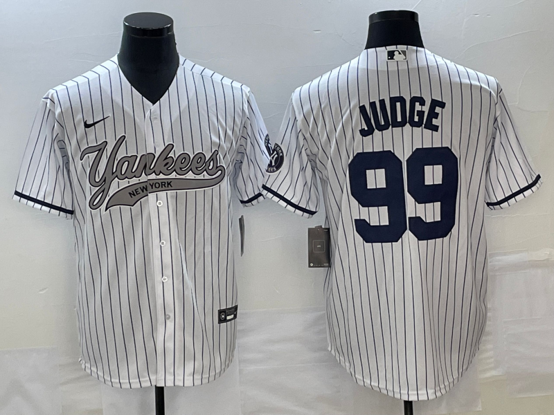 Men's New York Yankees Aaron Judge White Game Jersey Joint Edition