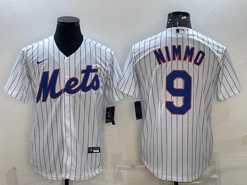 Men's New York Mets Brandon Nimmo White Home Official Replica Player Jersey