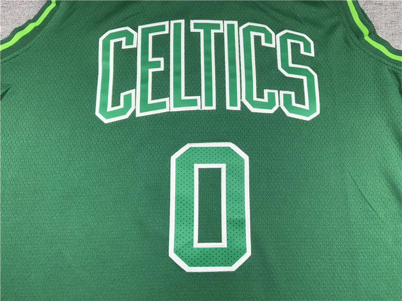 Men's Boston Celtics Jayson Tatum Green Swingman Player Jersey
