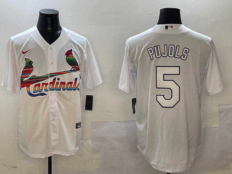 Men's St. Louis Cardinals Albert Pujols White Replica Game Jersey