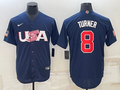 Men's 2023 World Baseball Classic Trea Turner USA Navy Jersey