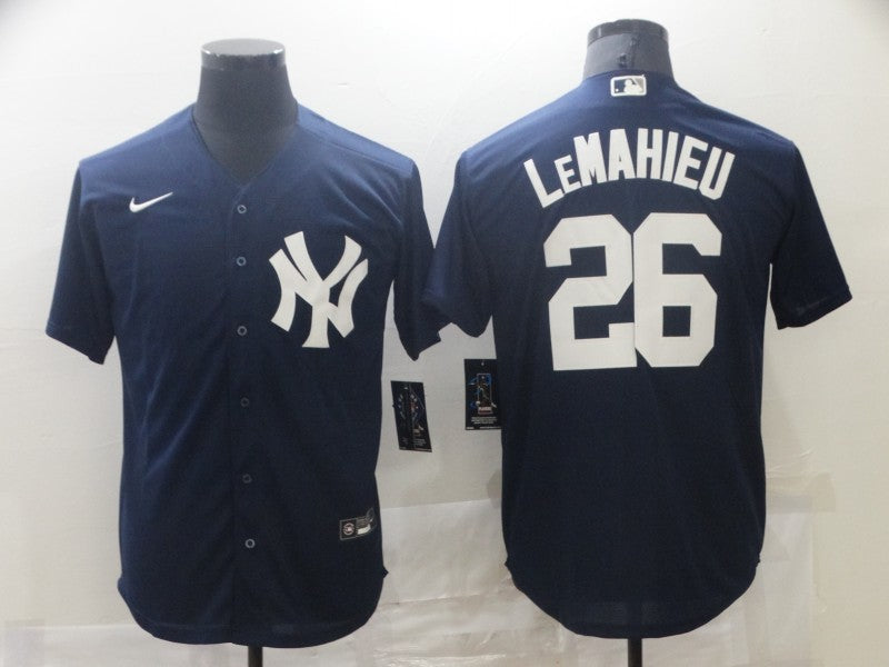 Men's New York Yankees DJ LeMahieu Navy Replica Baseball Jersey