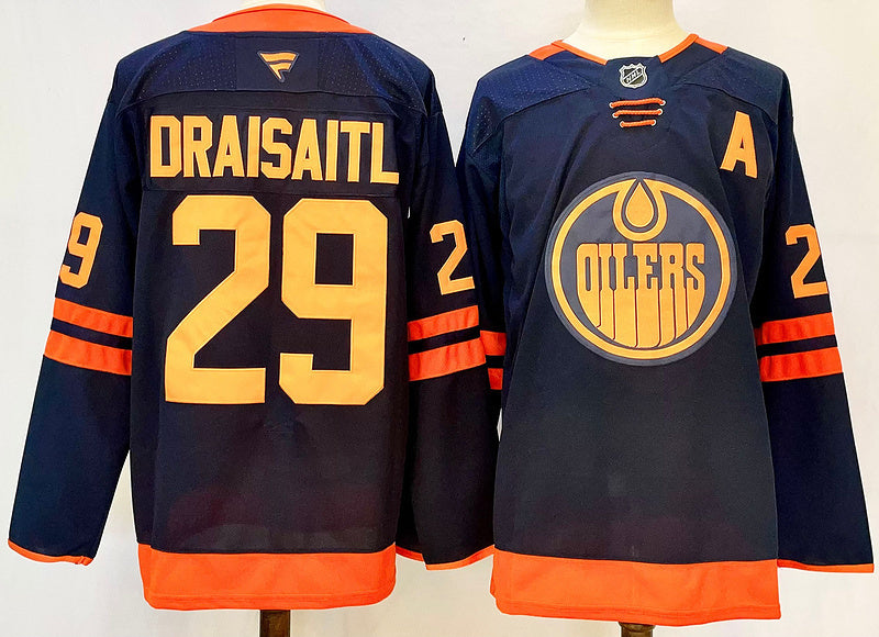 Men's Edmonton Oilers Leon Draisaitl Fanatics Navy Player Jersey