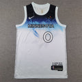Men's Minnesota Timberwolves Donte DiVincenzo White 2024/25 Swingman Player Jersey - City Edition