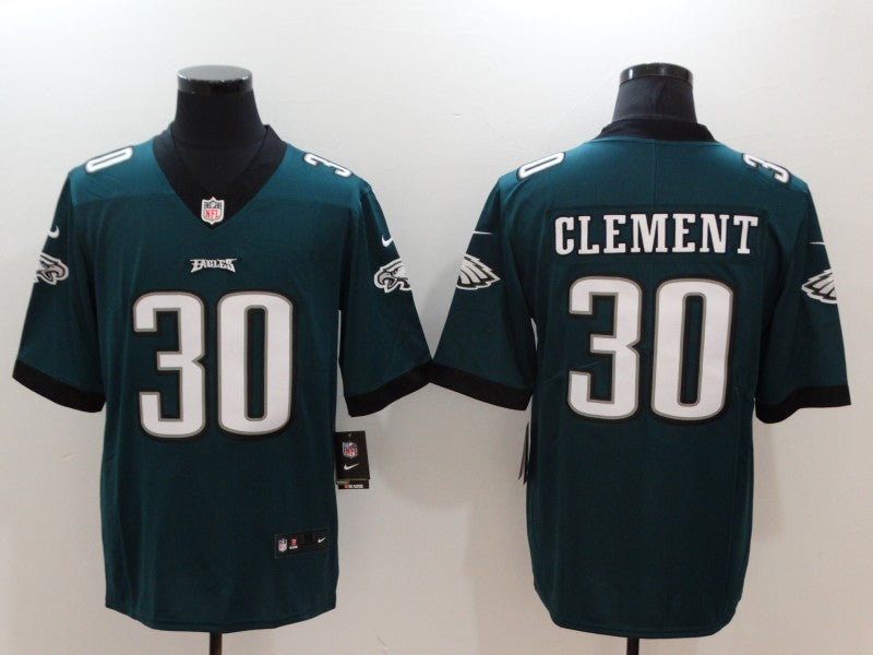 Men's Philadelphia Eagles Corey Clement Midnight Green Game Jersey