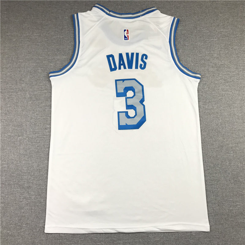 Men's Los Angeles Lakers Anthony Davis White Swingman Jersey - City Edition