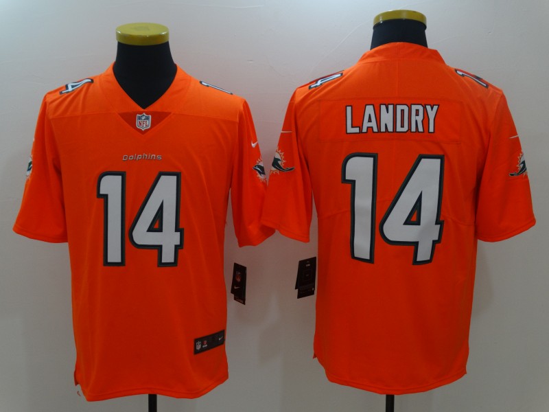 Men's Miami Dolphins Jarvis Landry Orange Game Jersey