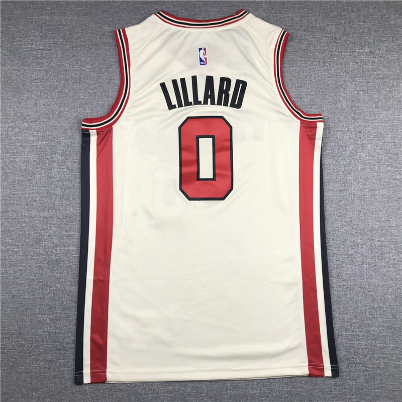 Men's Portland Trail Blazers Damian Lillard NBA White Swingman Jersey