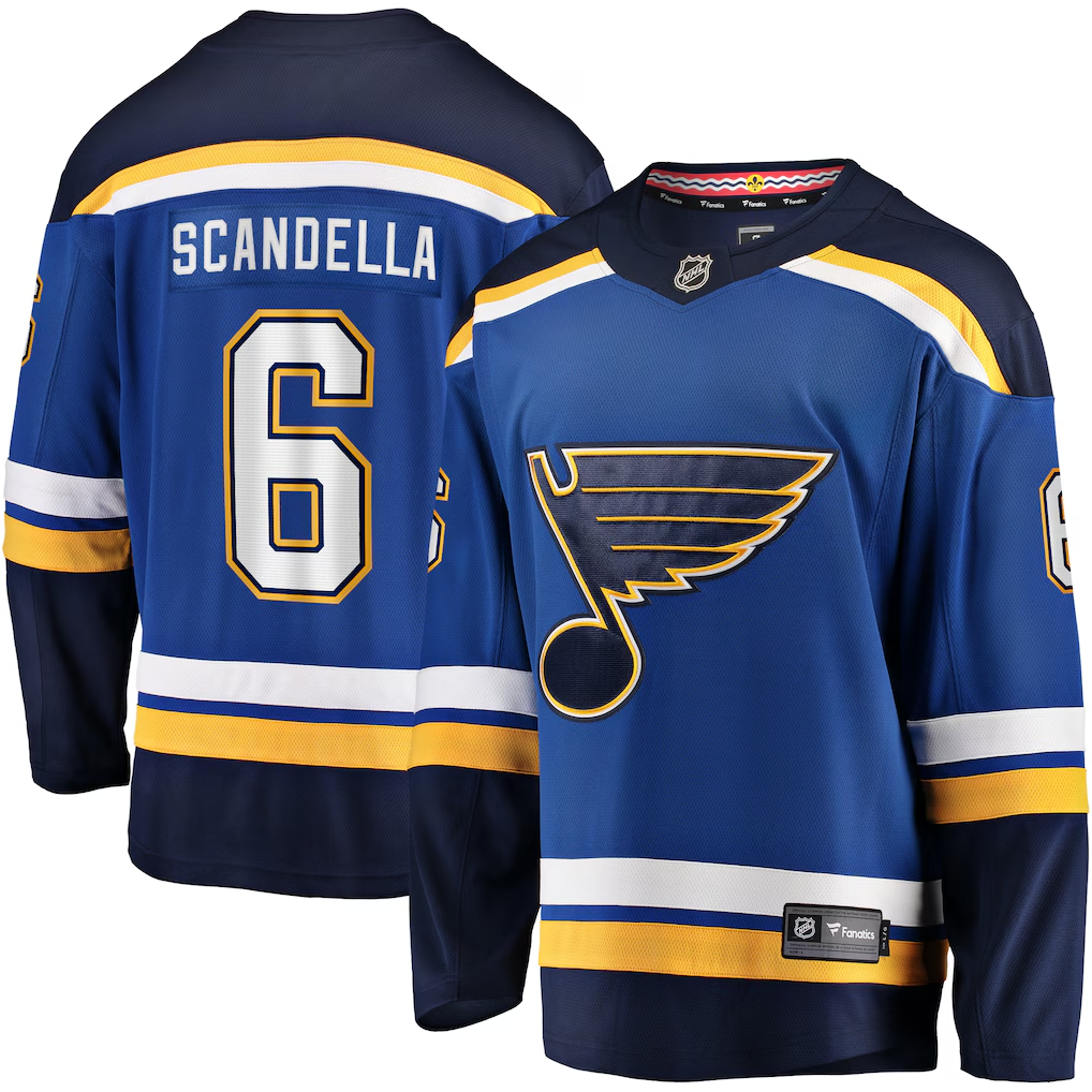 Men's St. Louis Blues Marco Scandella Fanatics Blue Home Breakaway Player Jersey