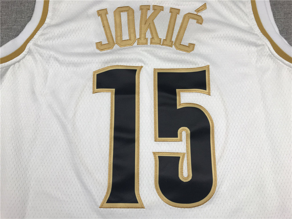 Men's Denver Nuggets Nikola Jokic White Swingman Player Jersey