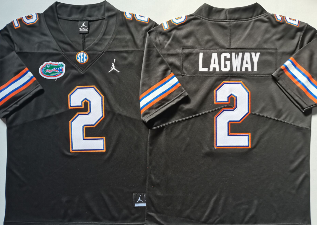 Men's Florida Gators DJ Lagway Black Player Jersey