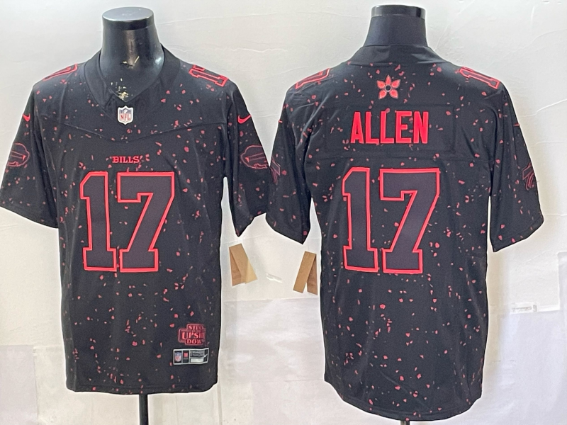 Men's Buffalo Bills Josh Allen Black Game Jersey