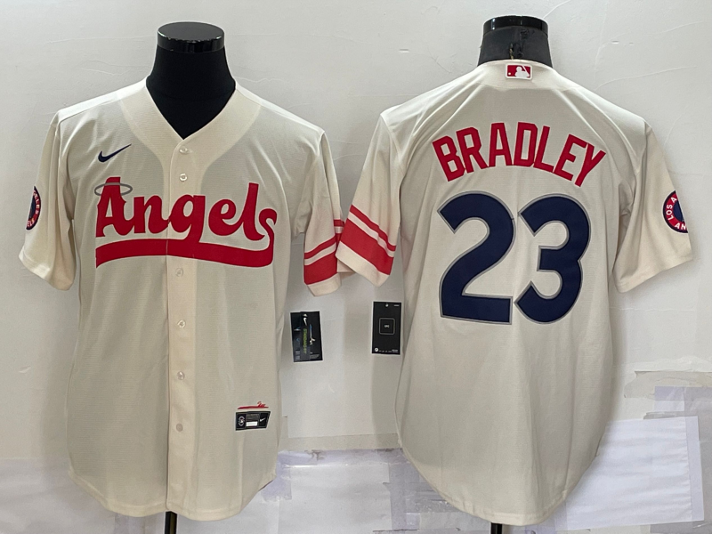 Men's Los Angeles Angels Archie Bradley Cream City Connect Replica Player Jersey