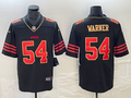 Men's San Francisco 49ers Fred Warner Black Player Game Jersey