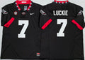 Men's Georgia Bulldogs Lawson Luckie Black Player Game Jersey