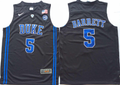 Men's Duke Blue Devils RJ Barrett Black Player Jersey