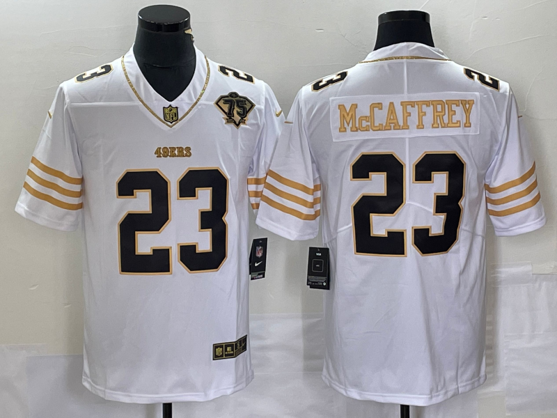 Men's San Francisco 49ers Christian McCaffrey White Player Jersey