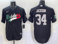 Men's Las Vegas Raiders Bo Jackson Black Alternate Player Jersey