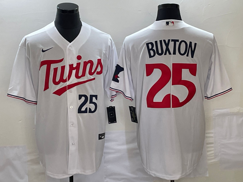 Men's Minnesota Twins Byron Buxton White Home Replica Player Jersey
