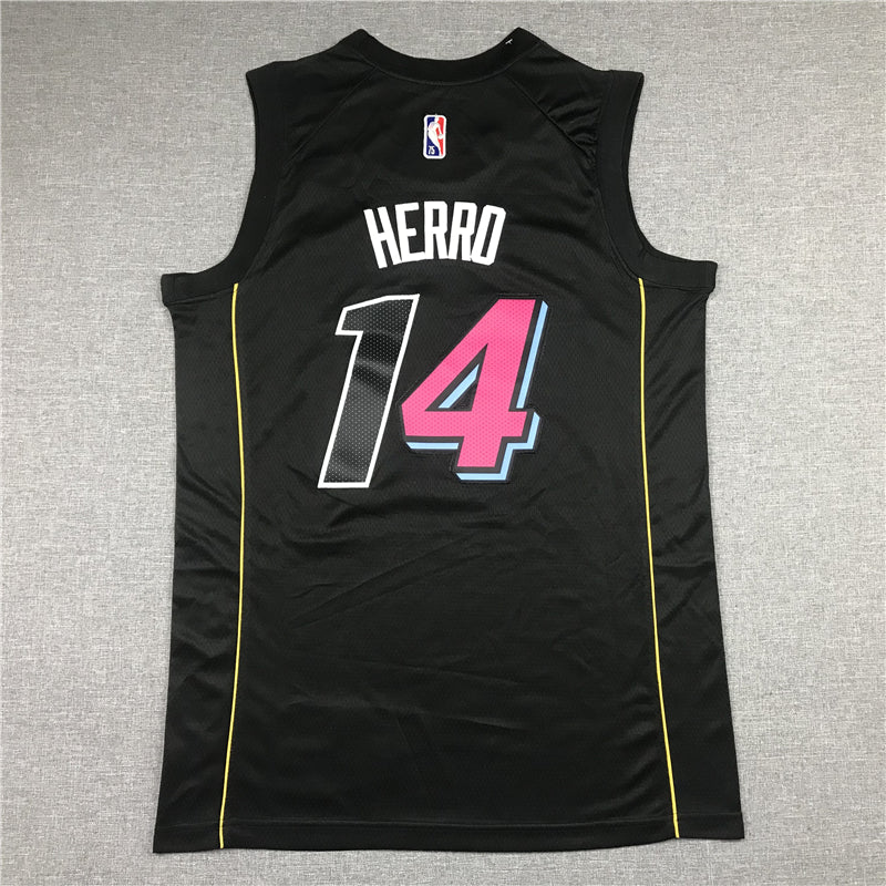 Men's Miami Heat Tyler Herro Black Swingman Player Jersey - City Edition