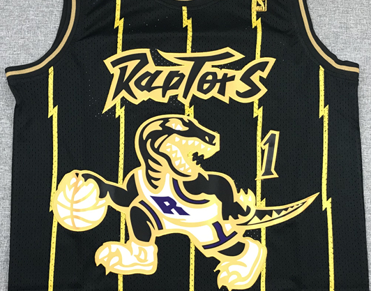 Men's Toronto Raptors Tracy McGrady Black 1998-99 Hardwood Classics Swingman Jersey