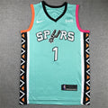 Men's San Antonio Spurs Victor Wembanyama Turquoise 2022/23 Swingman Jersey - City Edition